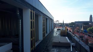 gevelvullende elementen voor transformatie voormalig UWV gebouw in Deventer